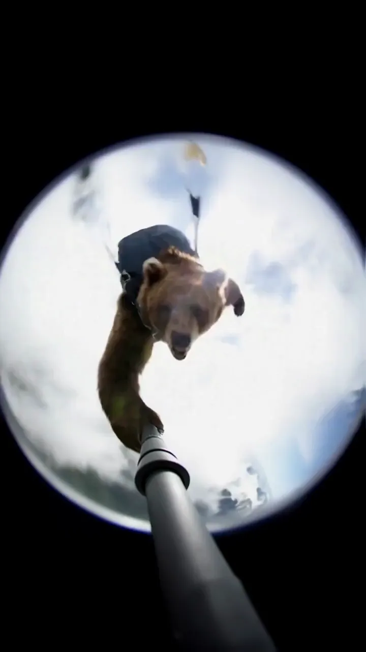 A wide-angle action cam shot from - Free AI Photo Generator - starryai