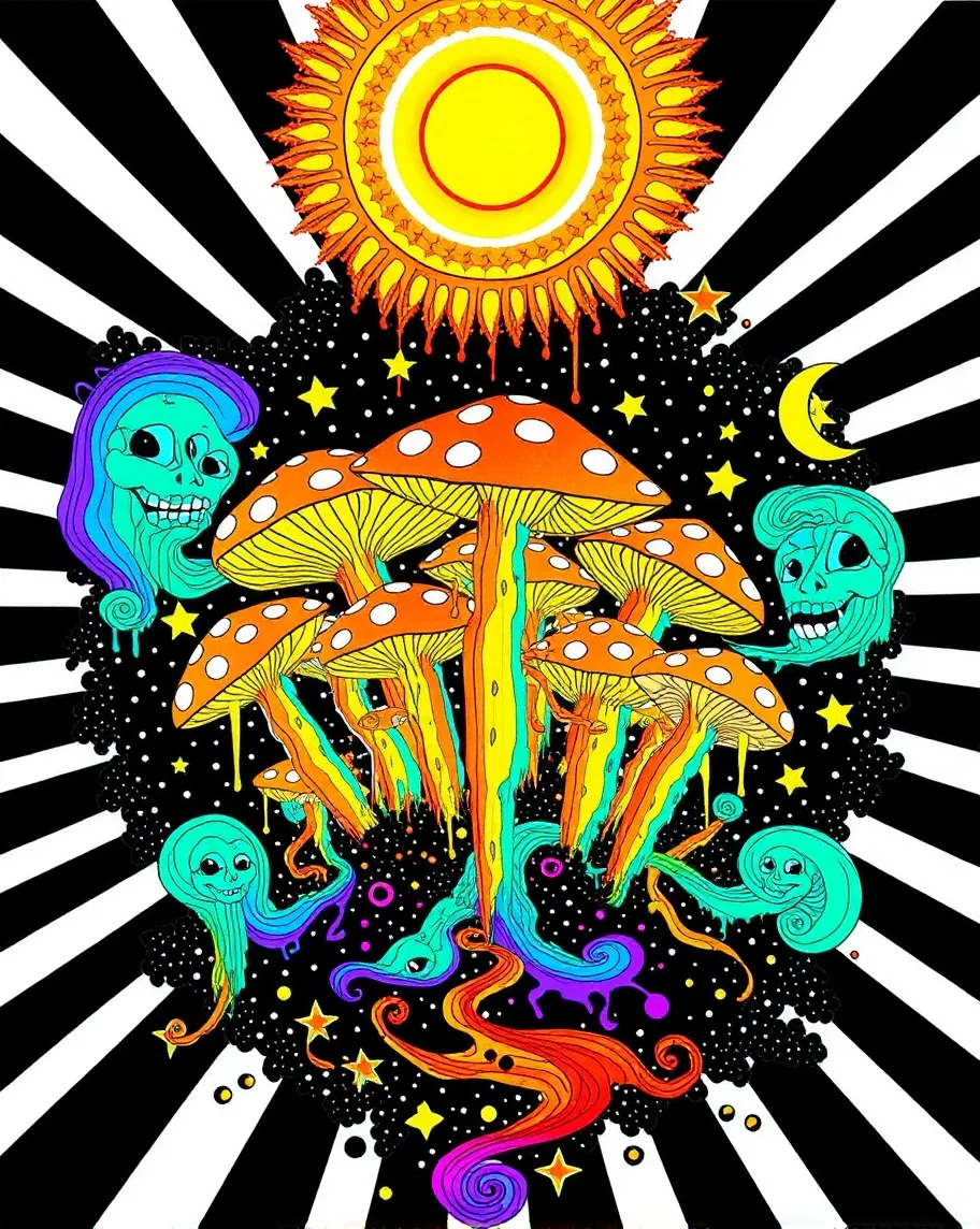 Mystery mushroom - Free AI Photo Generator - starryai