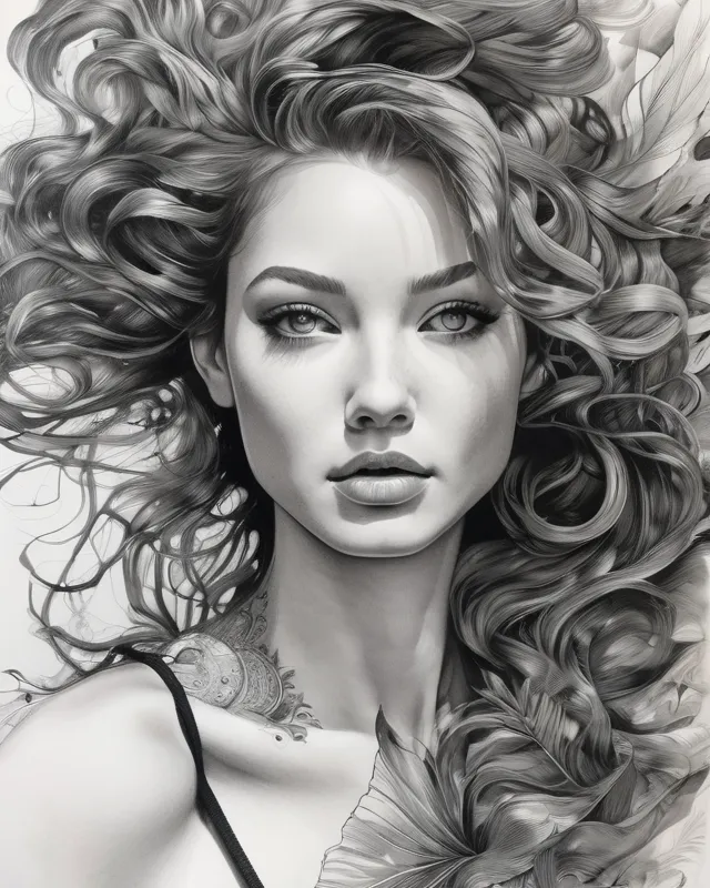 Ink Drawn - Free AI Photo Generator - starryai