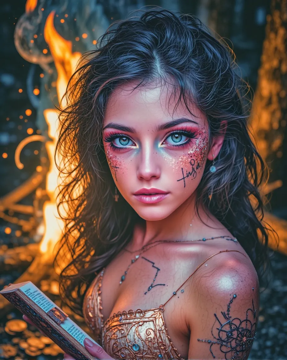 A close-up, cinematic portrait - Free AI Photo Generator - starryai