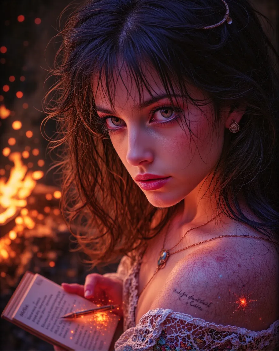 A close-up, cinematic portrait - Free AI Photo Generator - starryai