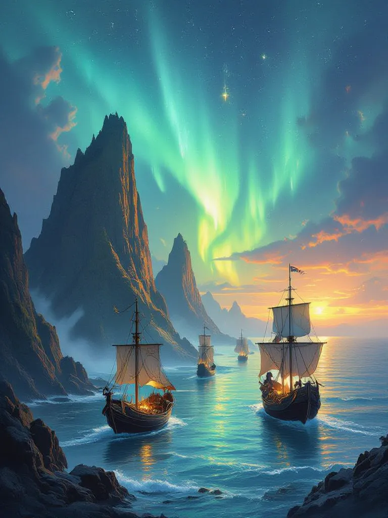 a mystical realm where medieval - Free AI Photo Generator - starryai
