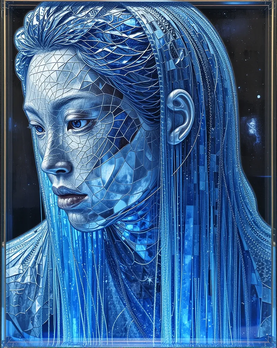 Crystal clear, transparent mosaic - Free AI Photo Generator - starryai