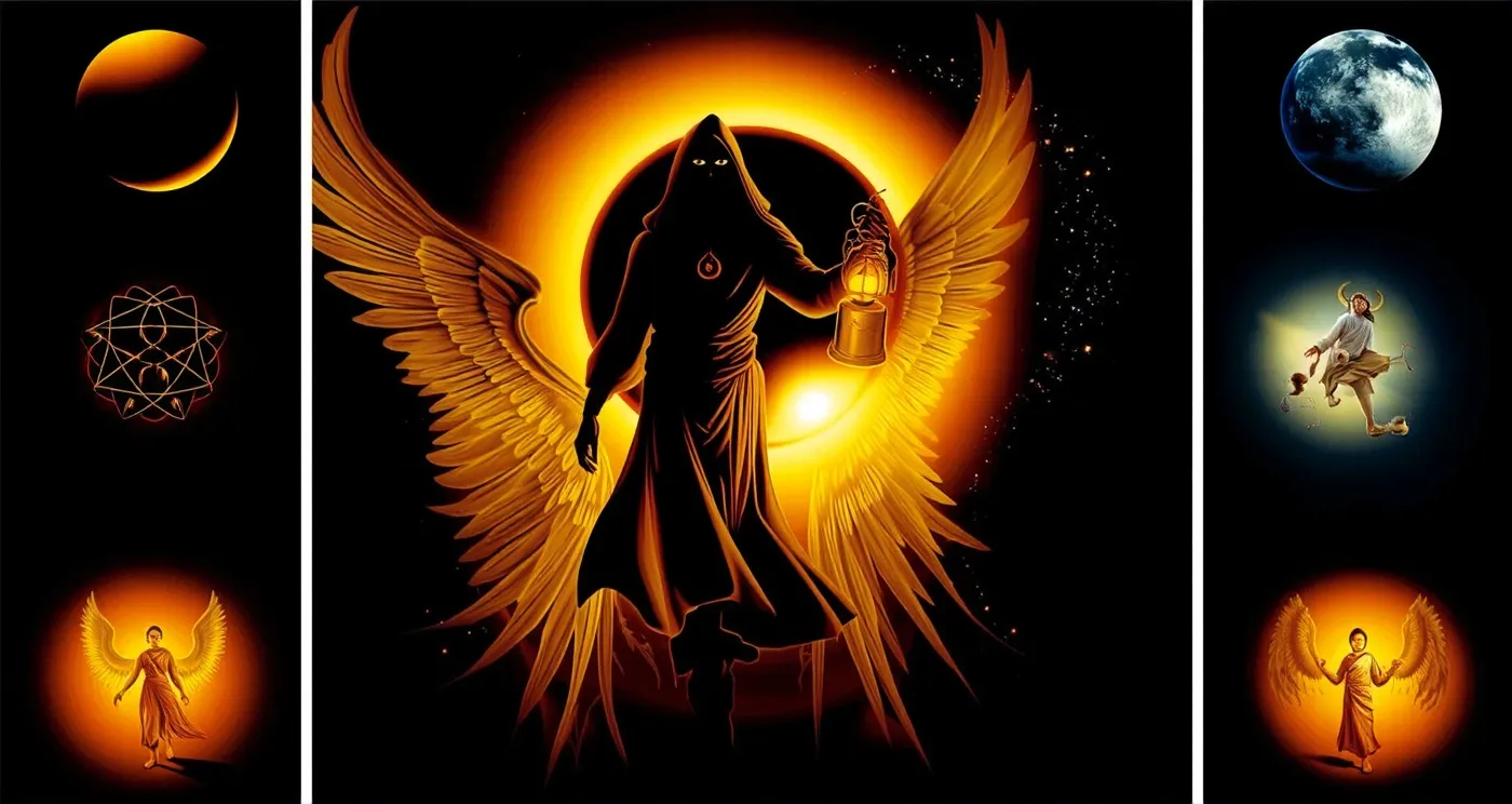 Yin Yang Robe Monk long robe Yin Yang symbols - Free AI Photo Generator - starryai