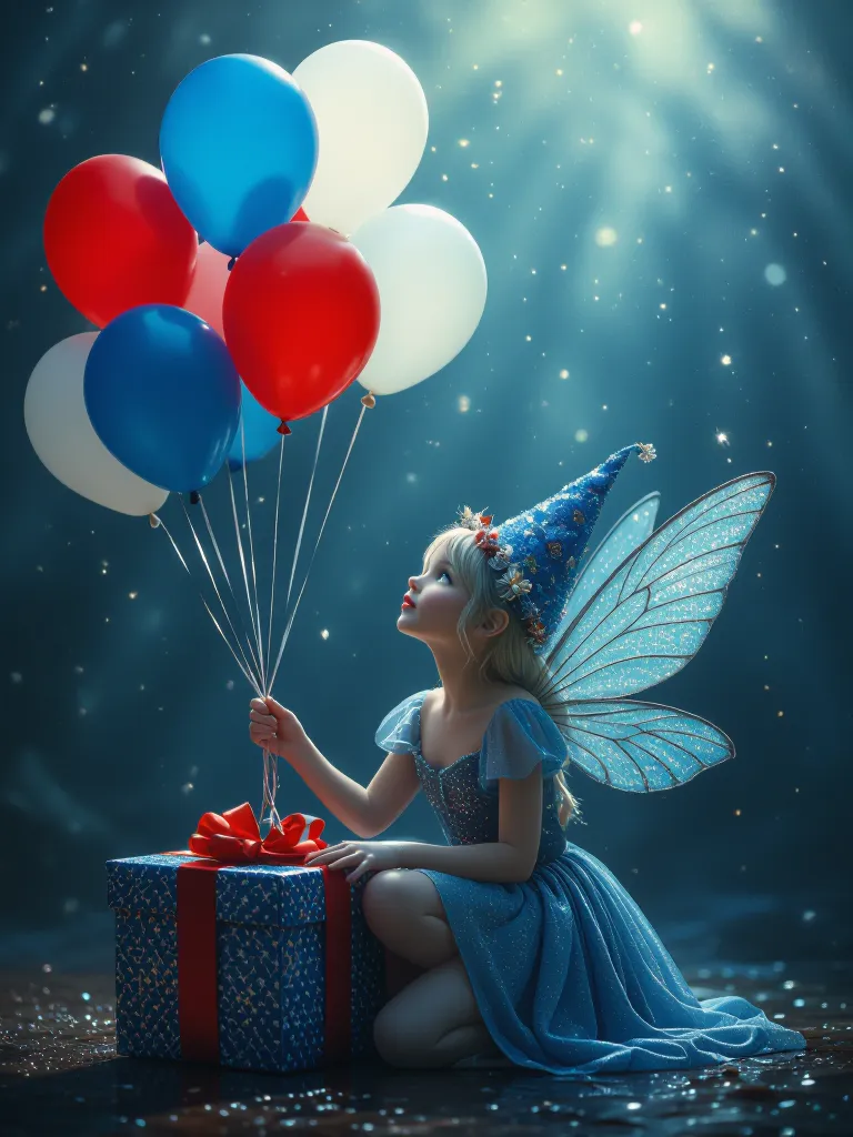 a magical enchanted happy pixie - Free AI Photo Generator - starryai