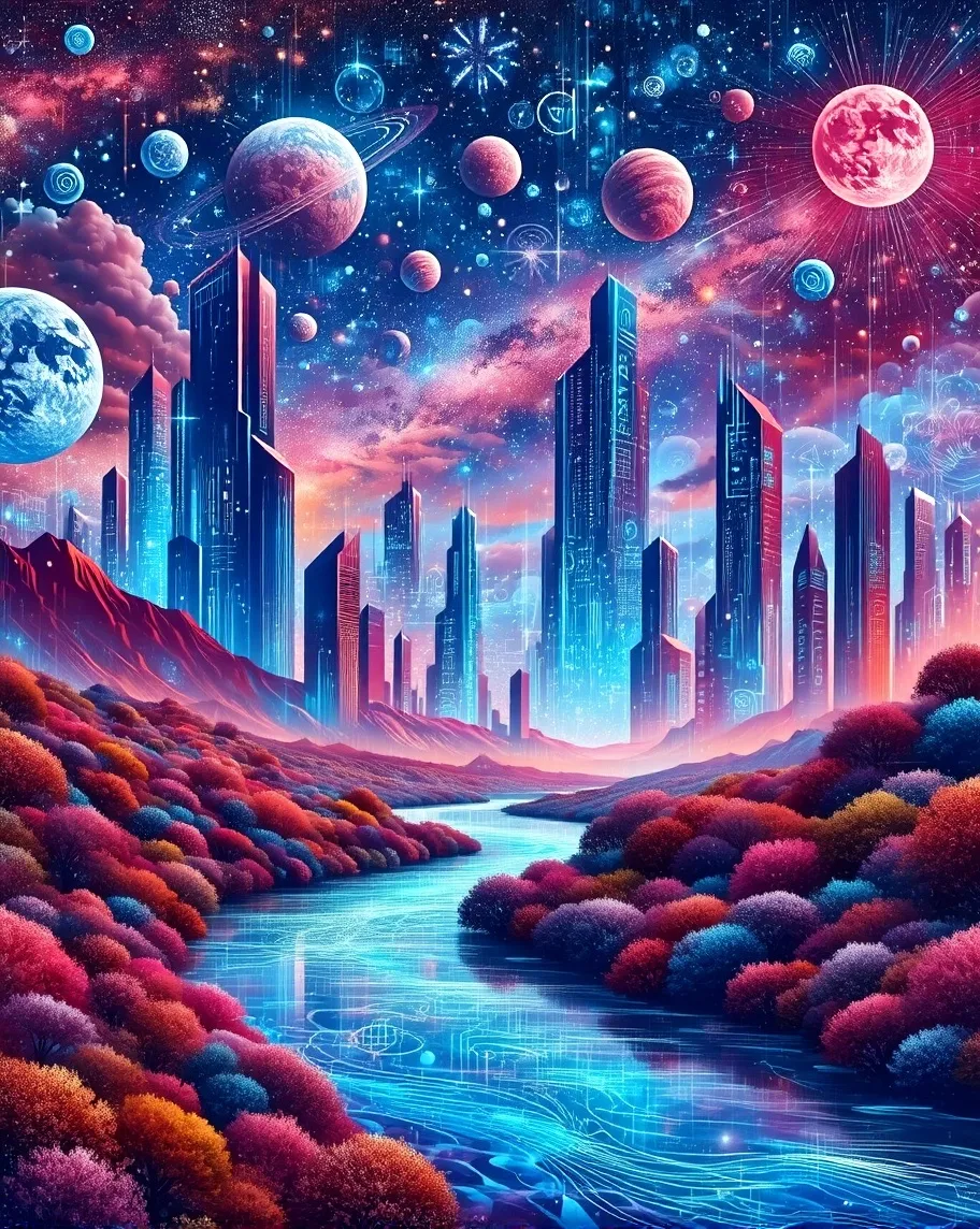 Fantasy sci-fi digital painting - Free AI Photo Generator - starryai