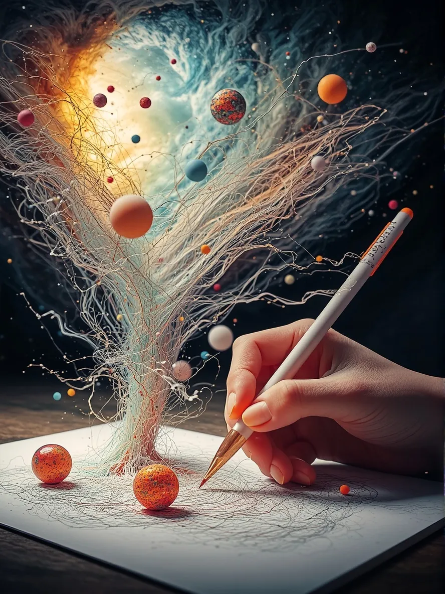 A surreal scene someone's coming - Free AI Photo Generator - starryai