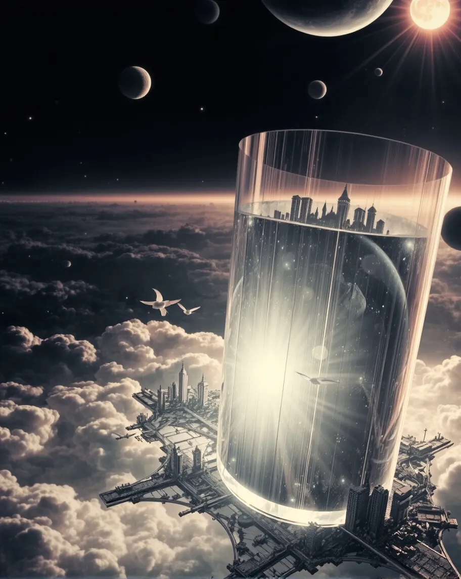 Star light clusters over space - Free AI Photo Generator - starryai