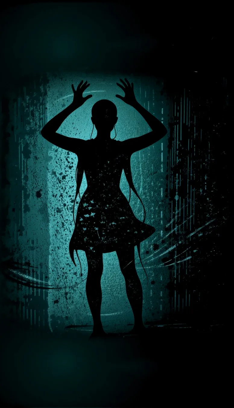 Shadow Impression Shadow impression female on a - Free AI Photo Generator - starryai