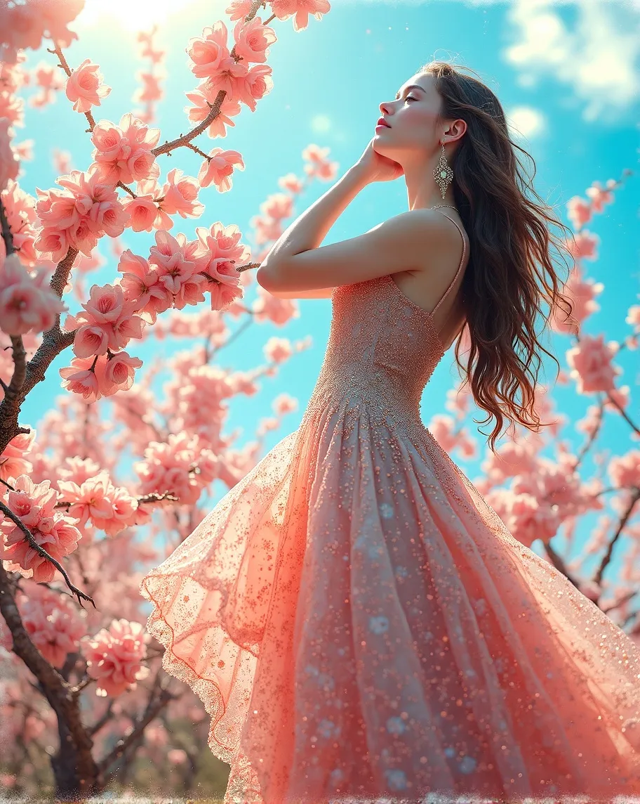 digital painting a woman a amid - Free AI Photo Generator - starryai