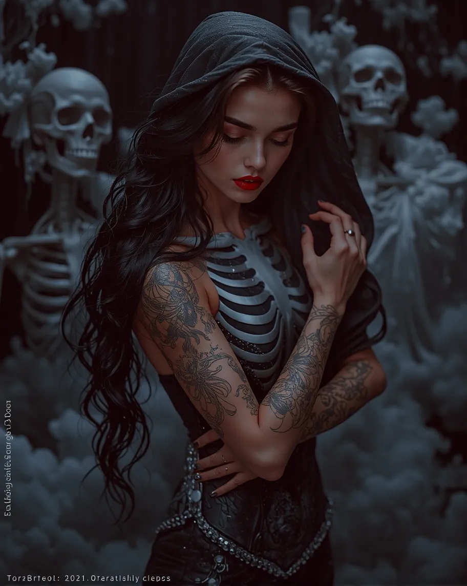 "Create a hauntingly beautiful - Free AI Photo Generator - starryai
