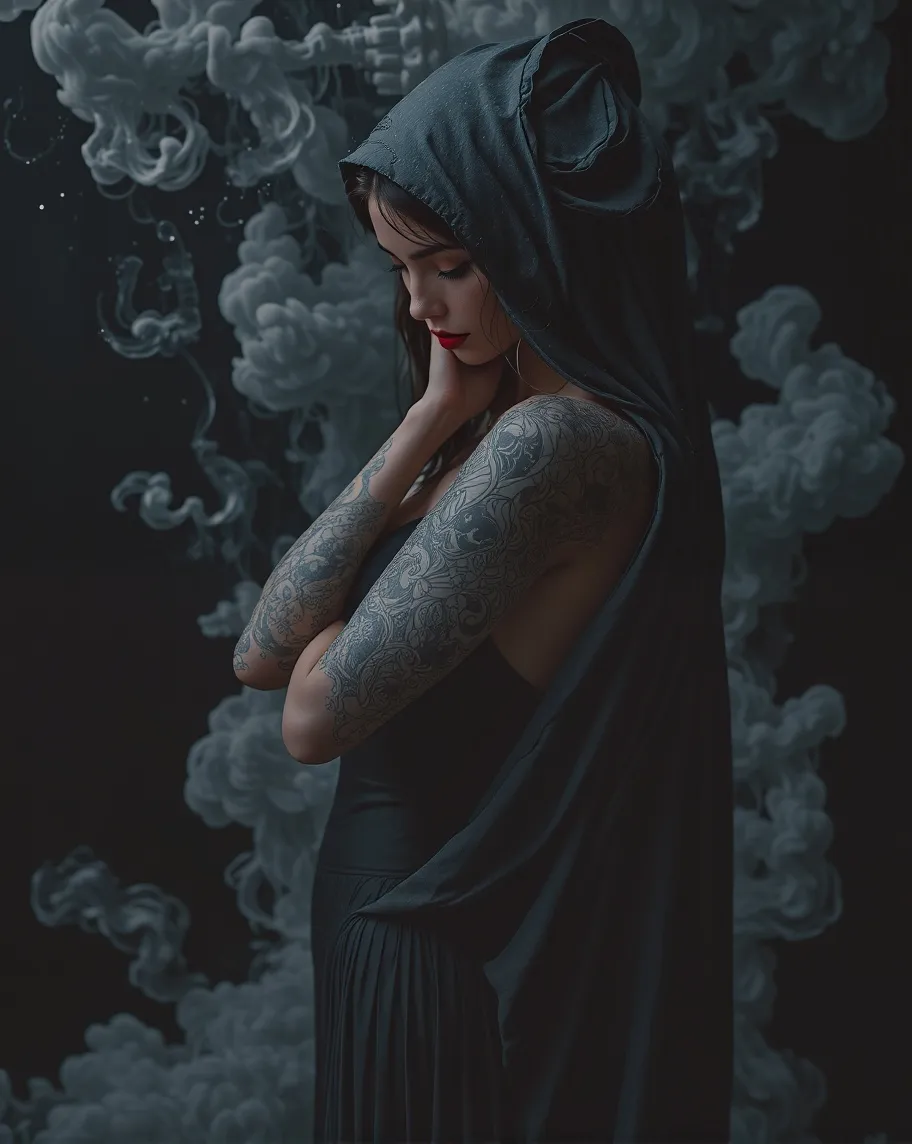"Create a hauntingly beautiful - Free AI Photo Generator - starryai