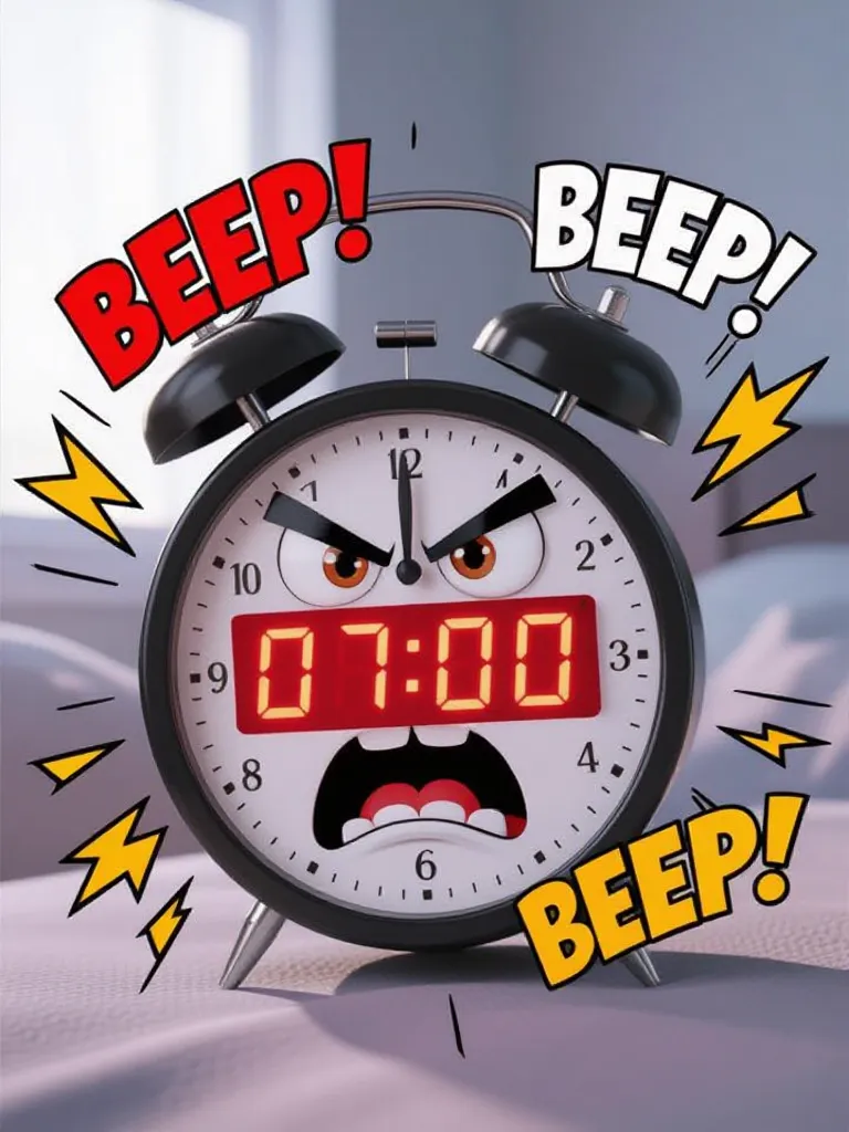 A cartoon-style 3D alarm clock - Free AI Photo Generator - starryai