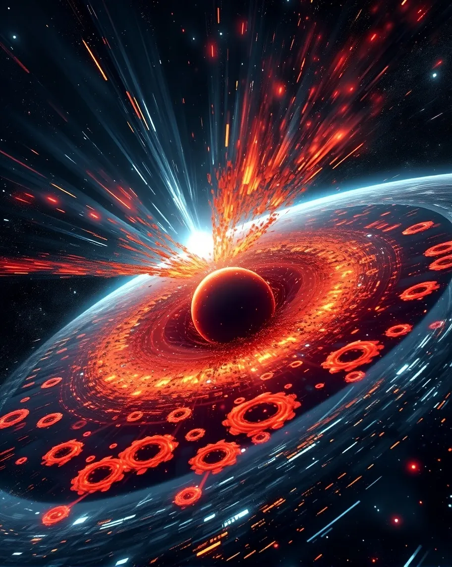 Supernova black hole star Space - Free AI Photo Generator - starryai