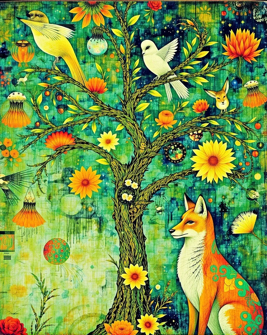 Create beautiful whimsical wall - Free AI Photo Generator - starryai