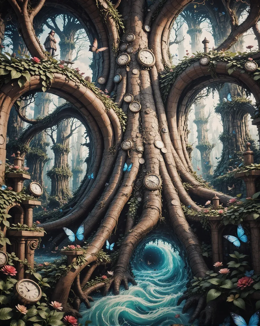 A colossal, ancient tree whose - Free AI Photo Generator - starryai