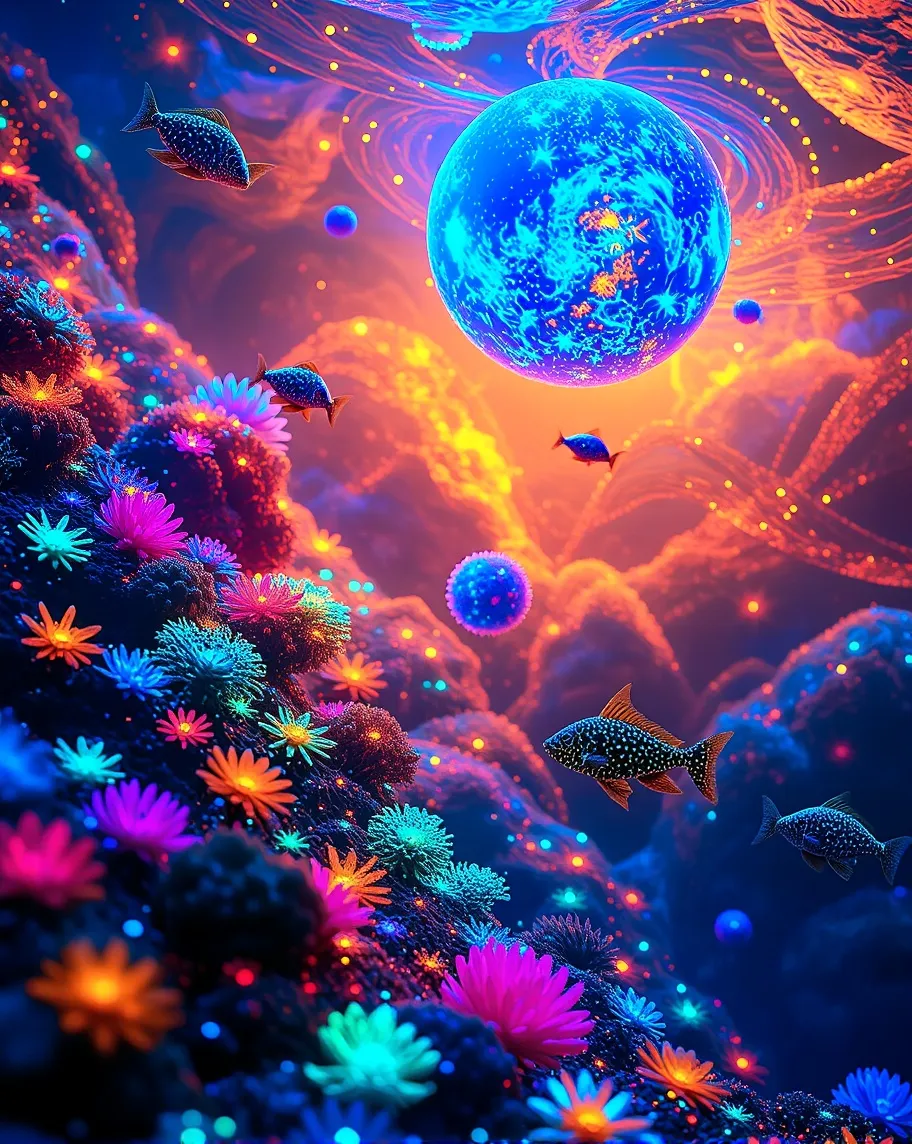 Create a vibrant whimsical scene - Free AI Photo Generator - starryai
