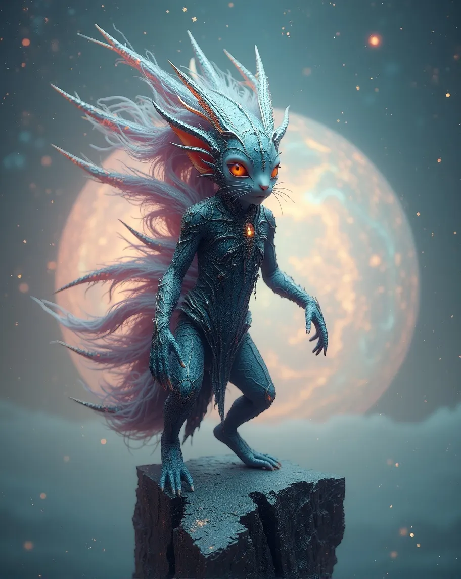 digital painting a humanoid a on - Free AI Photo Generator - starryai