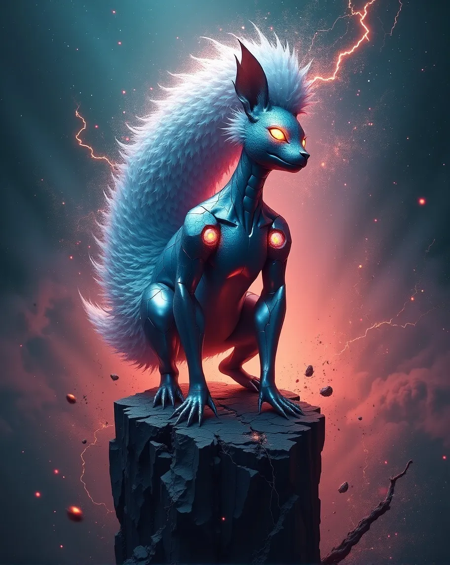 digital painting a humanoid a on - Free AI Photo Generator - starryai