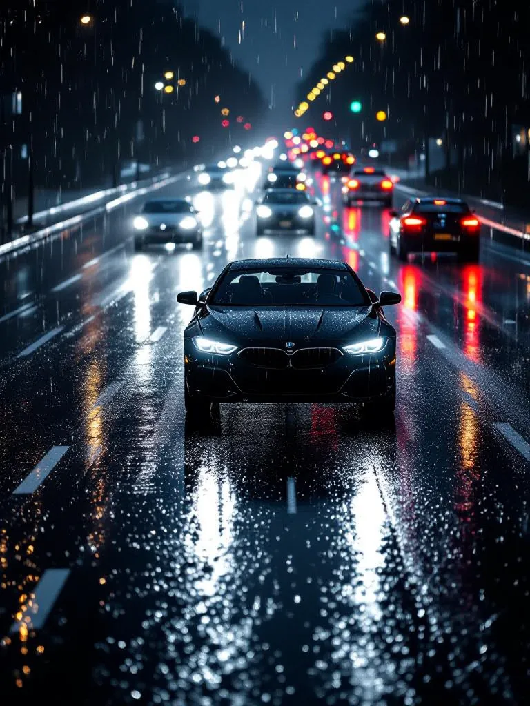 Rainy night - Free AI Photo Generator - starryai