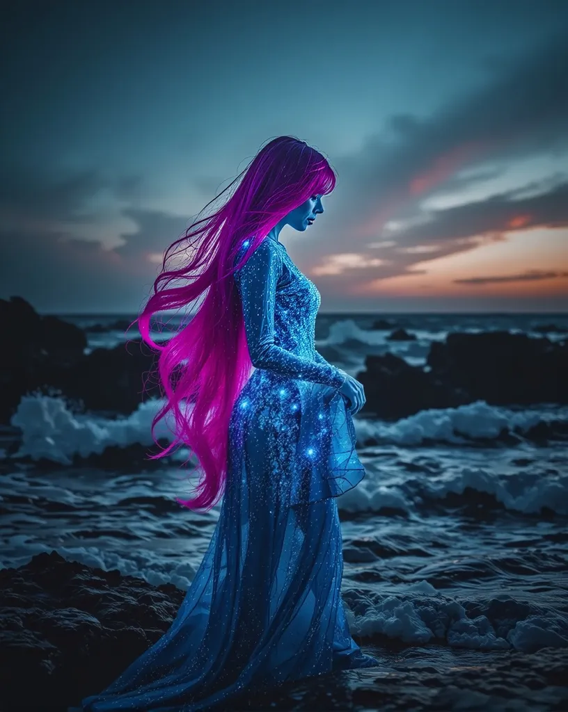 digital painting a woman long on - Free AI Photo Generator - starryai