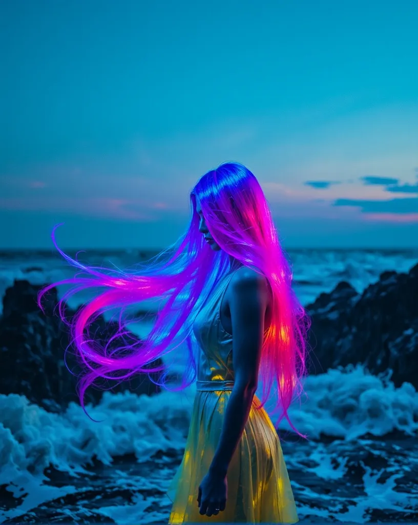 digital painting a woman long on - Free AI Photo Generator - starryai