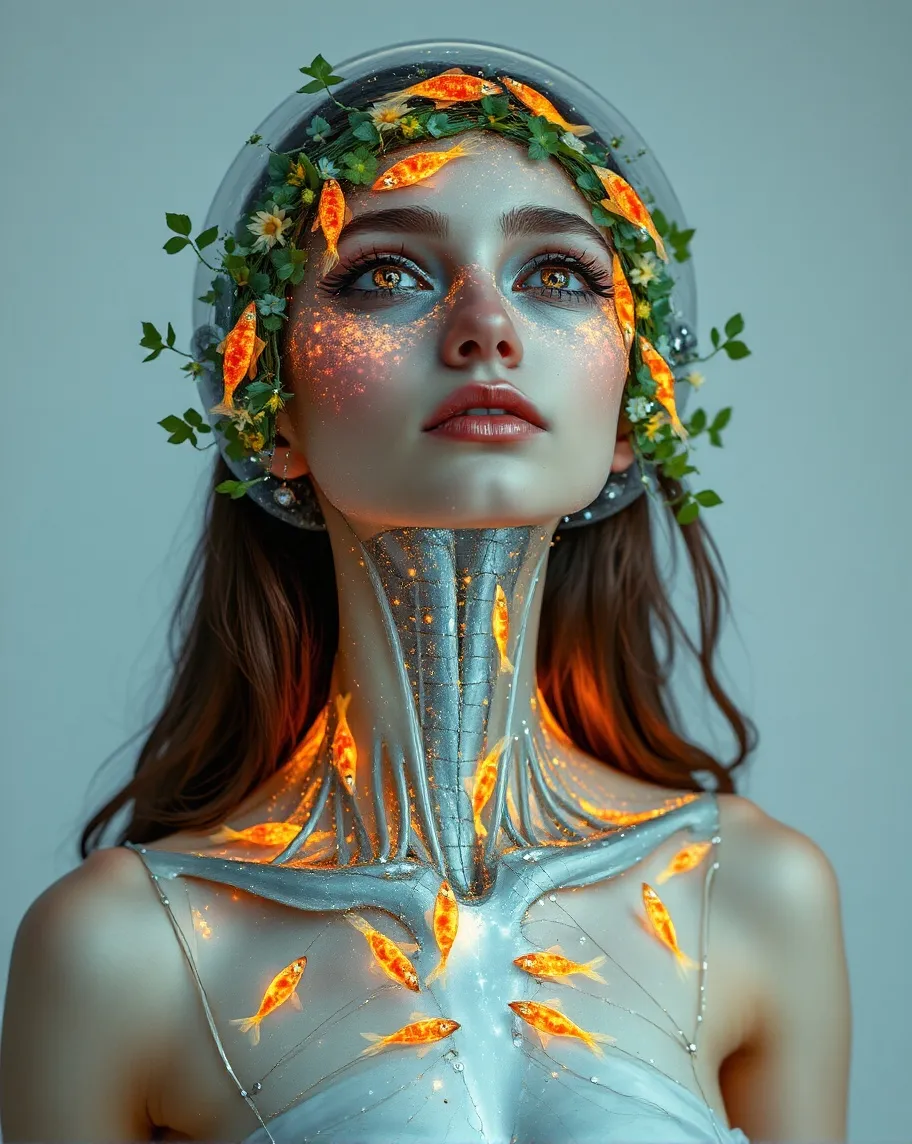 Humanoild Fish Conceptual Humanoid Abstract fish - Free AI Photo Generator - starryai