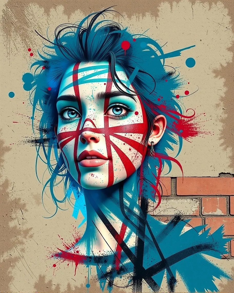 digital painting abstract human - Free AI Photo Generator - starryai