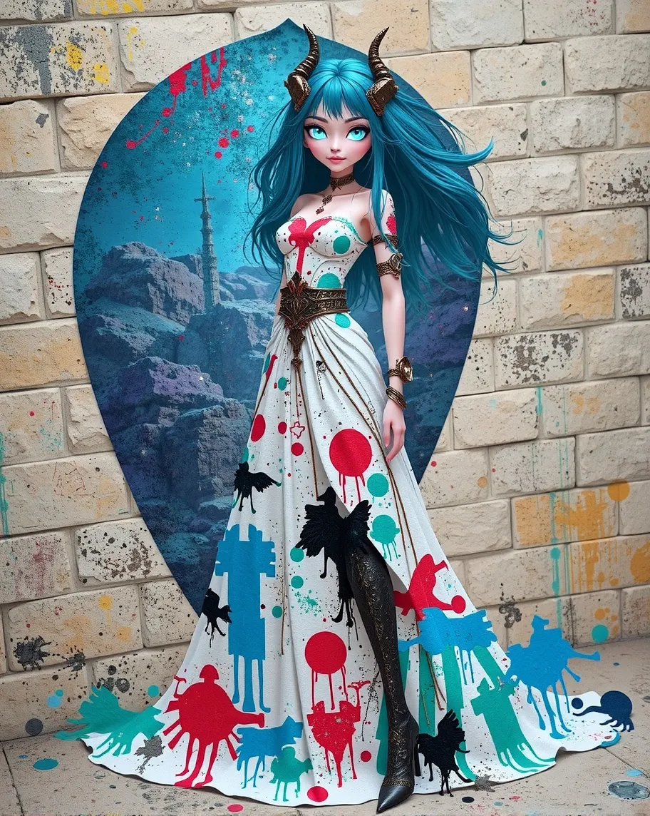 digital painting abstract human - Free AI Photo Generator - starryai