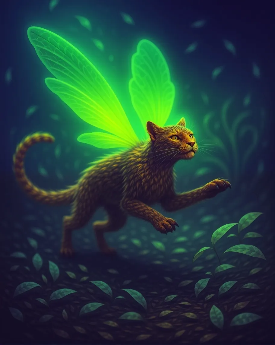 Swoop Creauture A mythical chimera, form a facial - Free AI Photo Generator - starryai