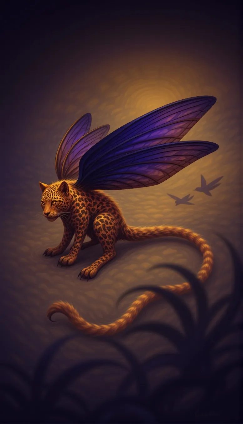 Swoop Creauture A mythical chimera, form a facial - Free AI Photo Generator - starryai