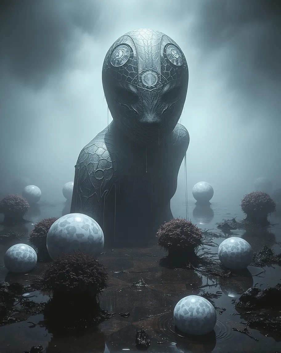A faceless humanoid entity, a a - Free AI Photo Generator - starryai