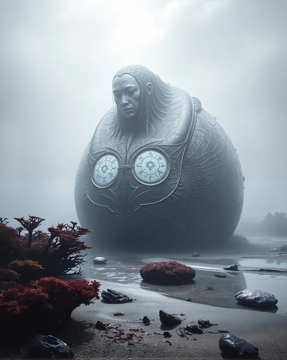 A faceless humanoid entity, a a - Free AI Photo Generator - starryai
