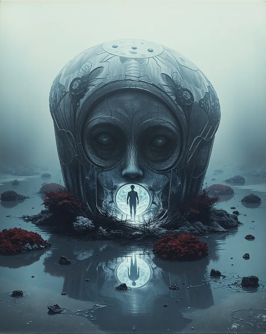 A faceless humanoid entity, a a - Free AI Photo Generator - starryai