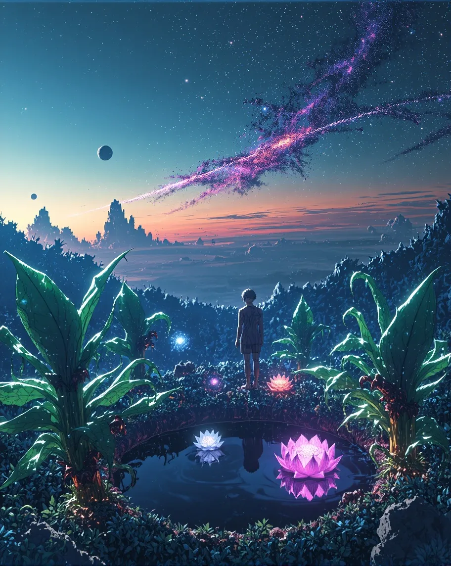 Galactic Garden - Free AI Photo Generator - starryai