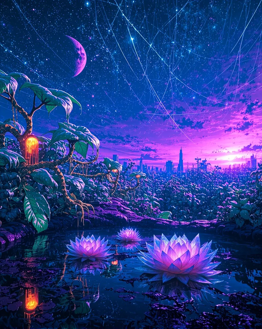Galactic Garden - Free AI Photo Generator - starryai