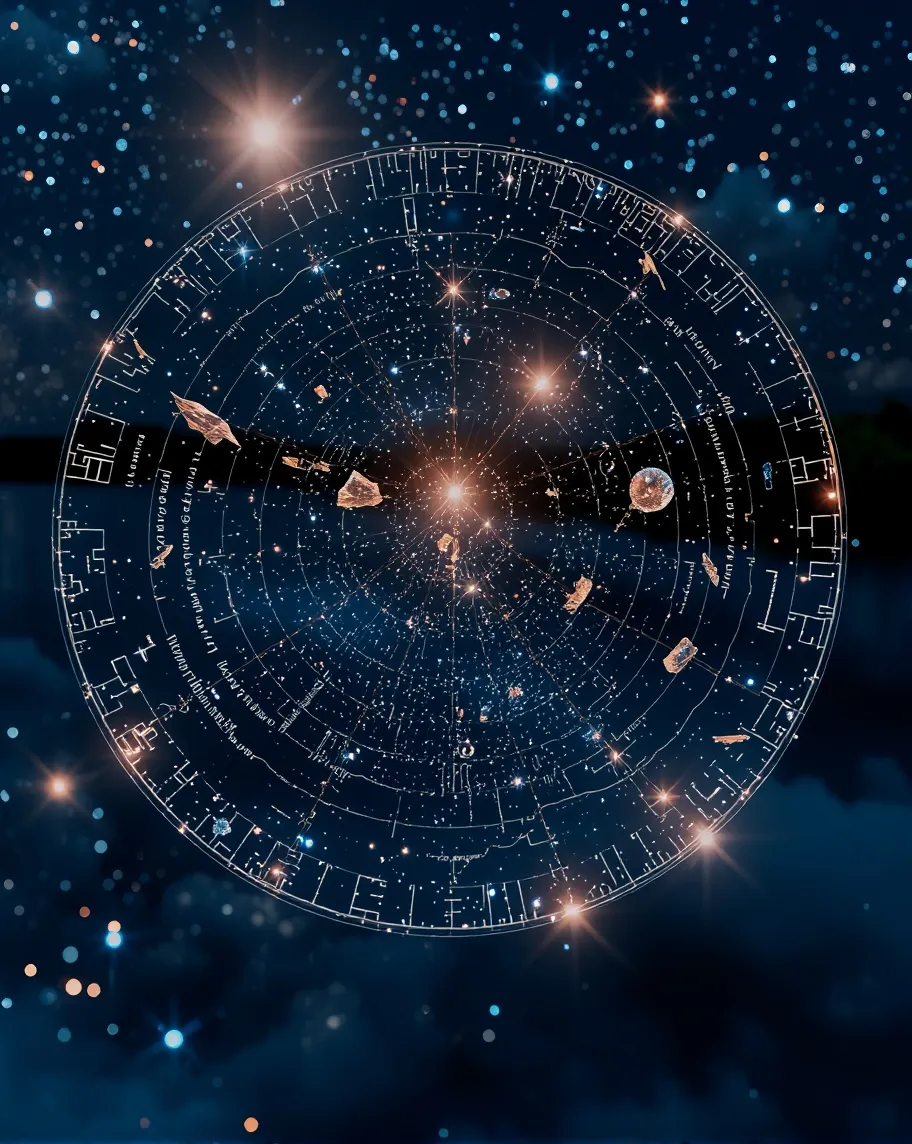 Crystal Star Mirror “A circular - Free AI Photo Generator - starryai
