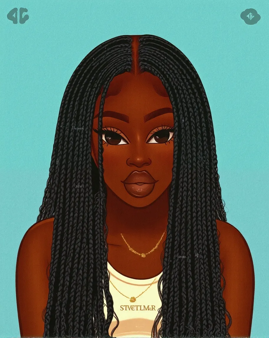 A beautiful young woman stands - Free AI Photo Generator - starryai
