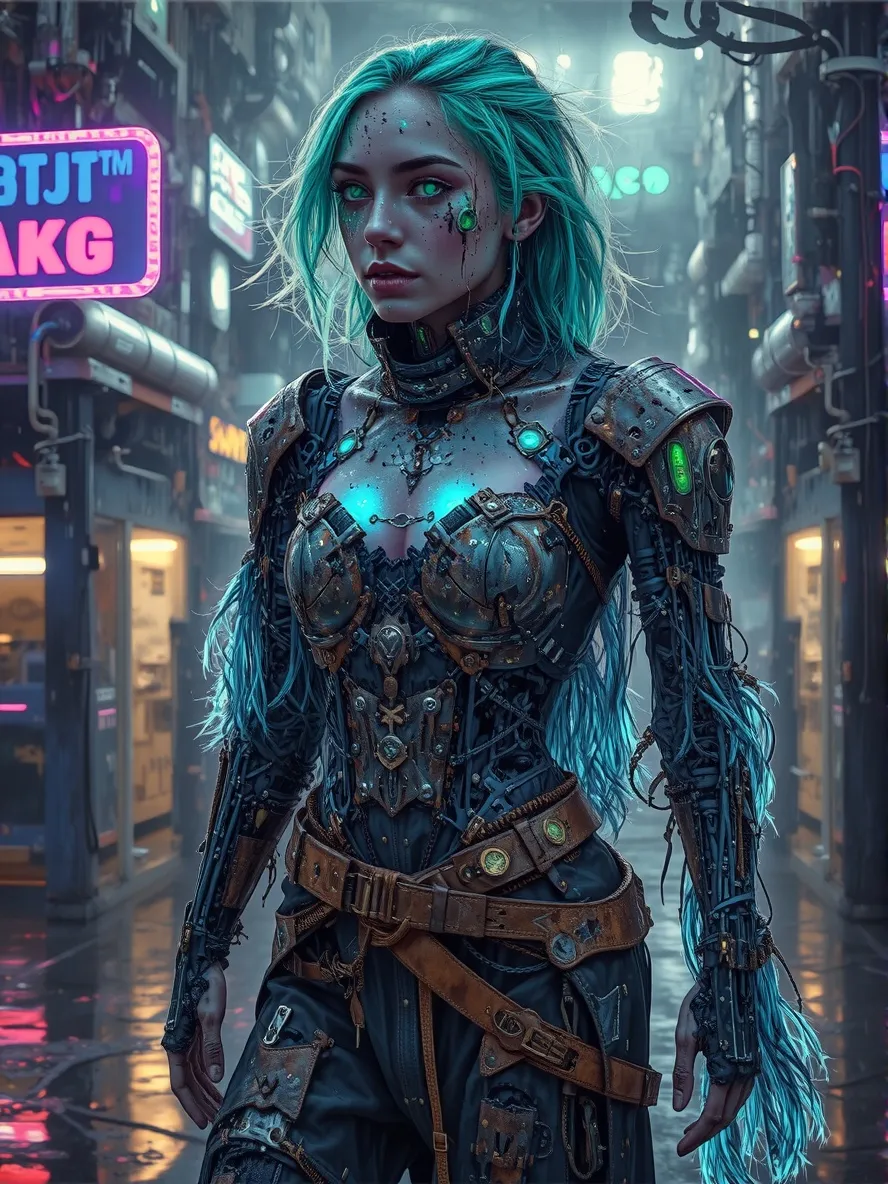 digital painting a cyberpunk a on - Free AI Photo Generator - starryai