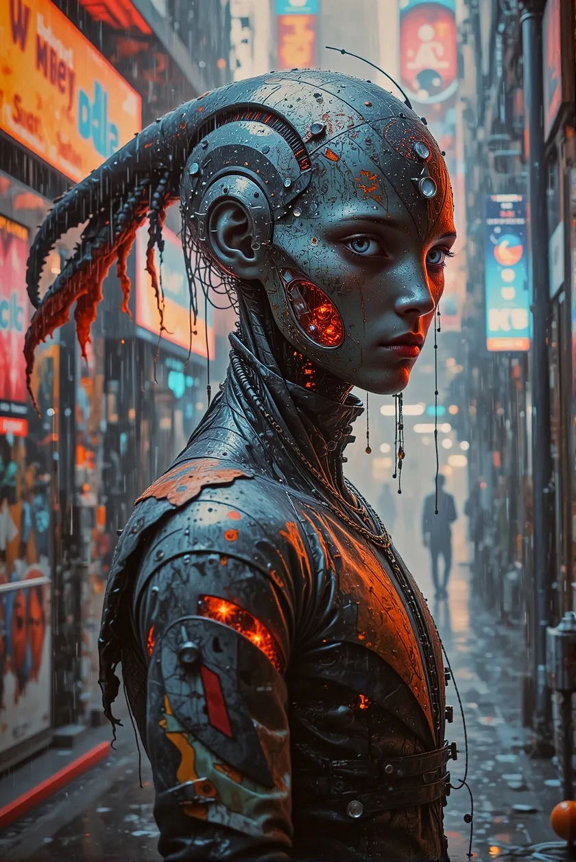digital painting a cyberpunk a on - Free AI Photo Generator - starryai
