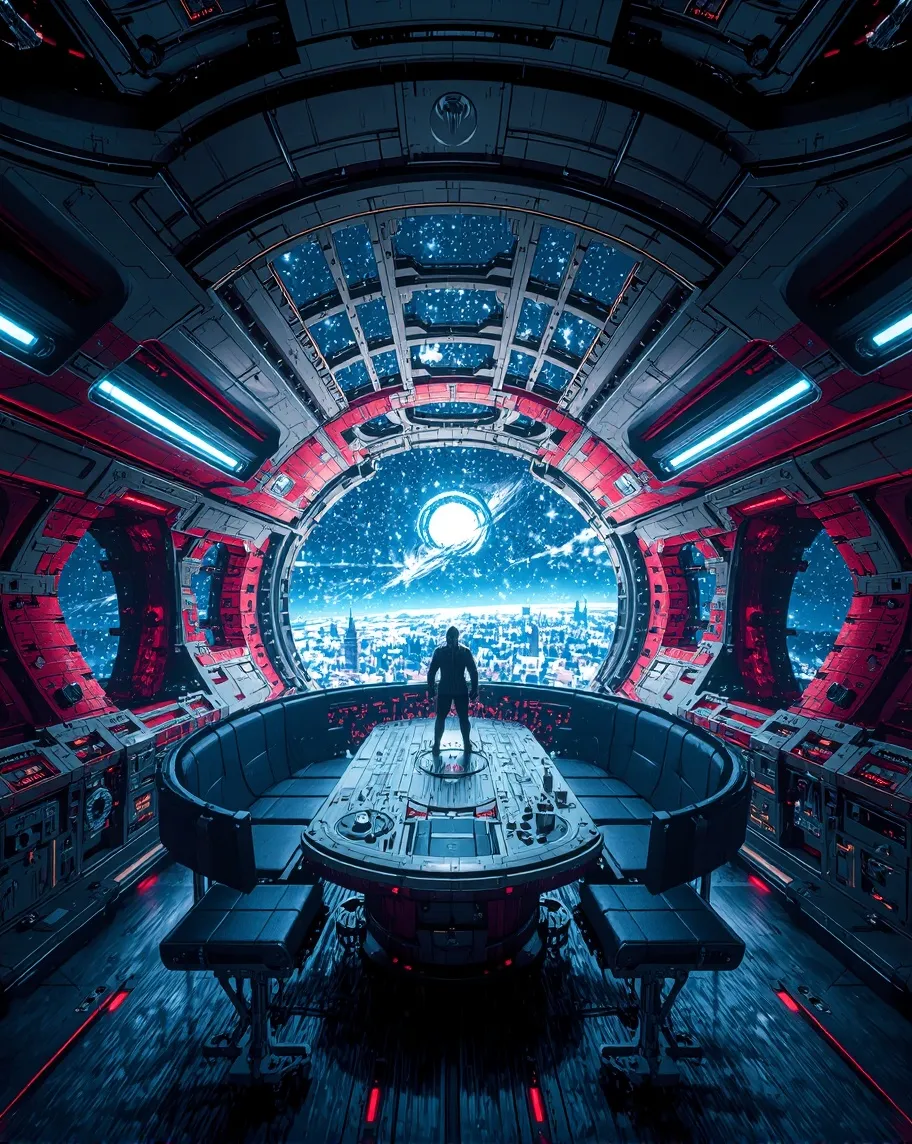 A vast interior alien spacecraft, - Free AI Photo Generator - starryai