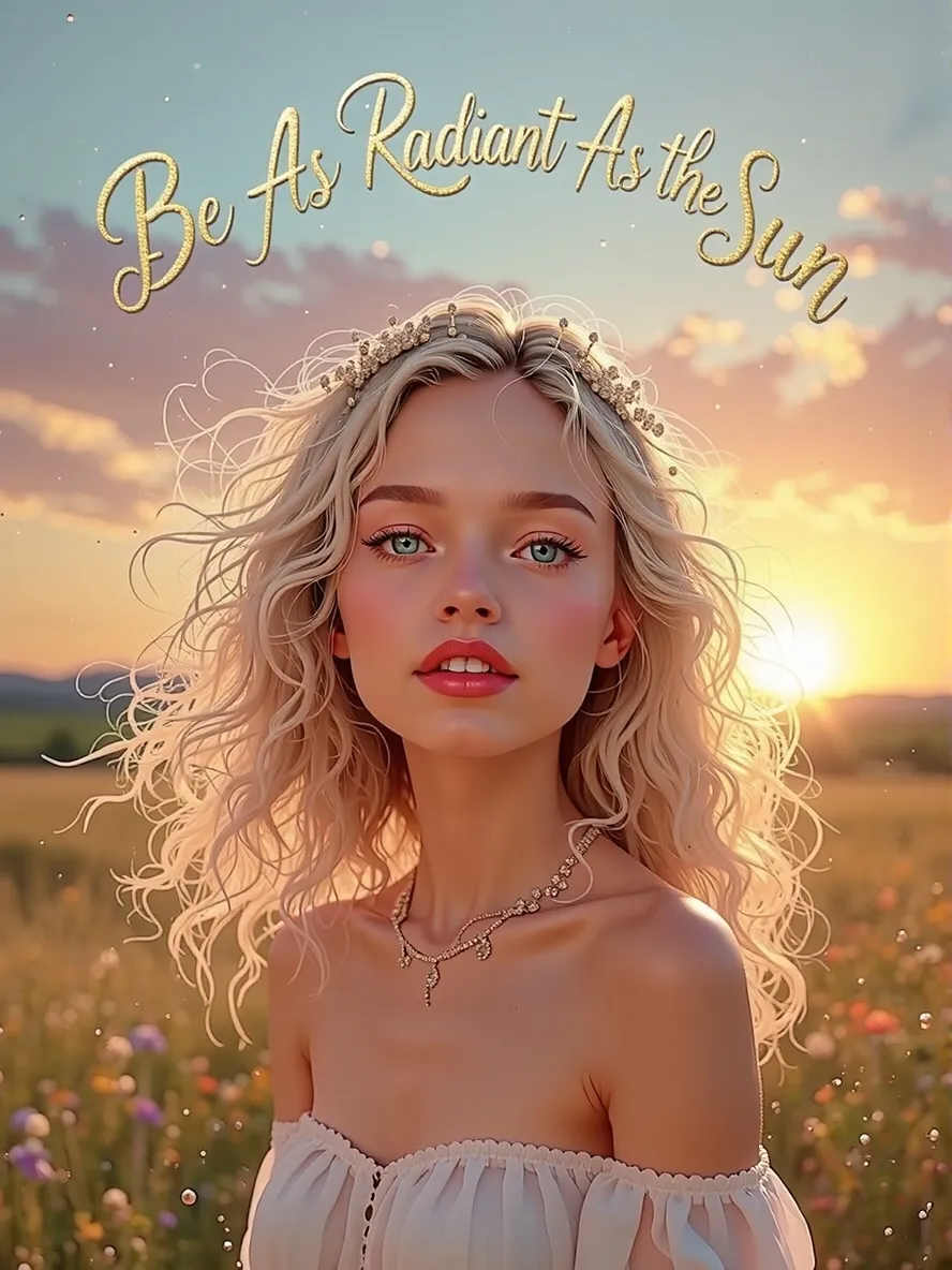Digital painting a young woman - Free AI Photo Generator - starryai