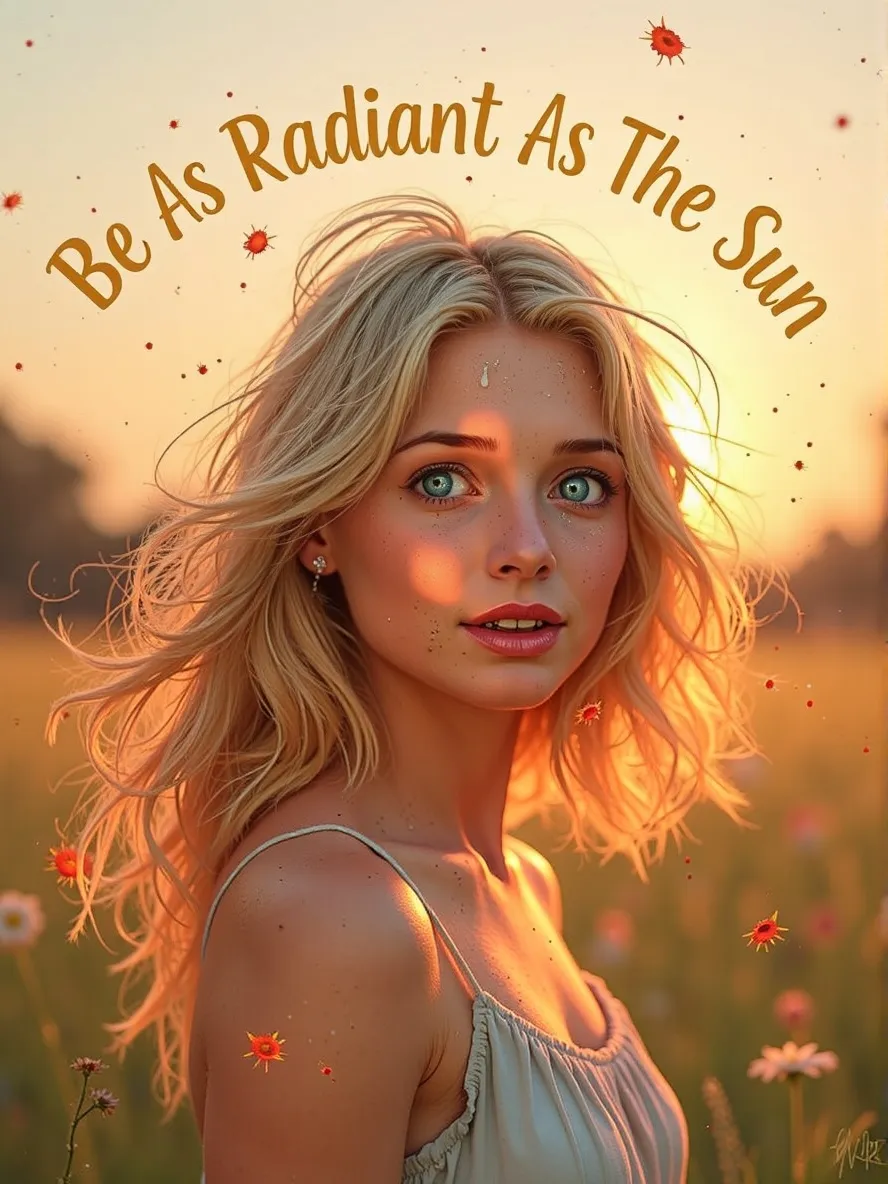 Digital painting a young woman - Free AI Photo Generator - starryai