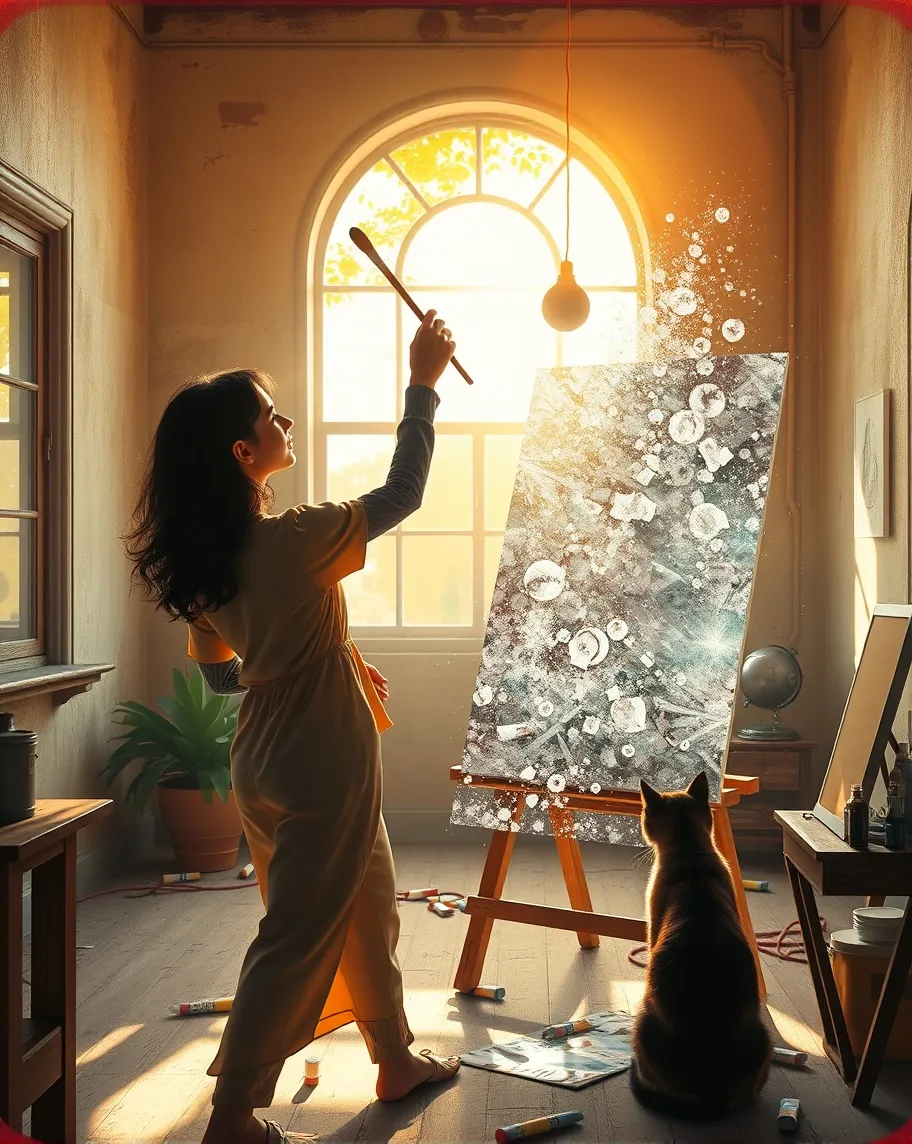 Digital painting a sunlit, A a as - Free AI Photo Generator - starryai