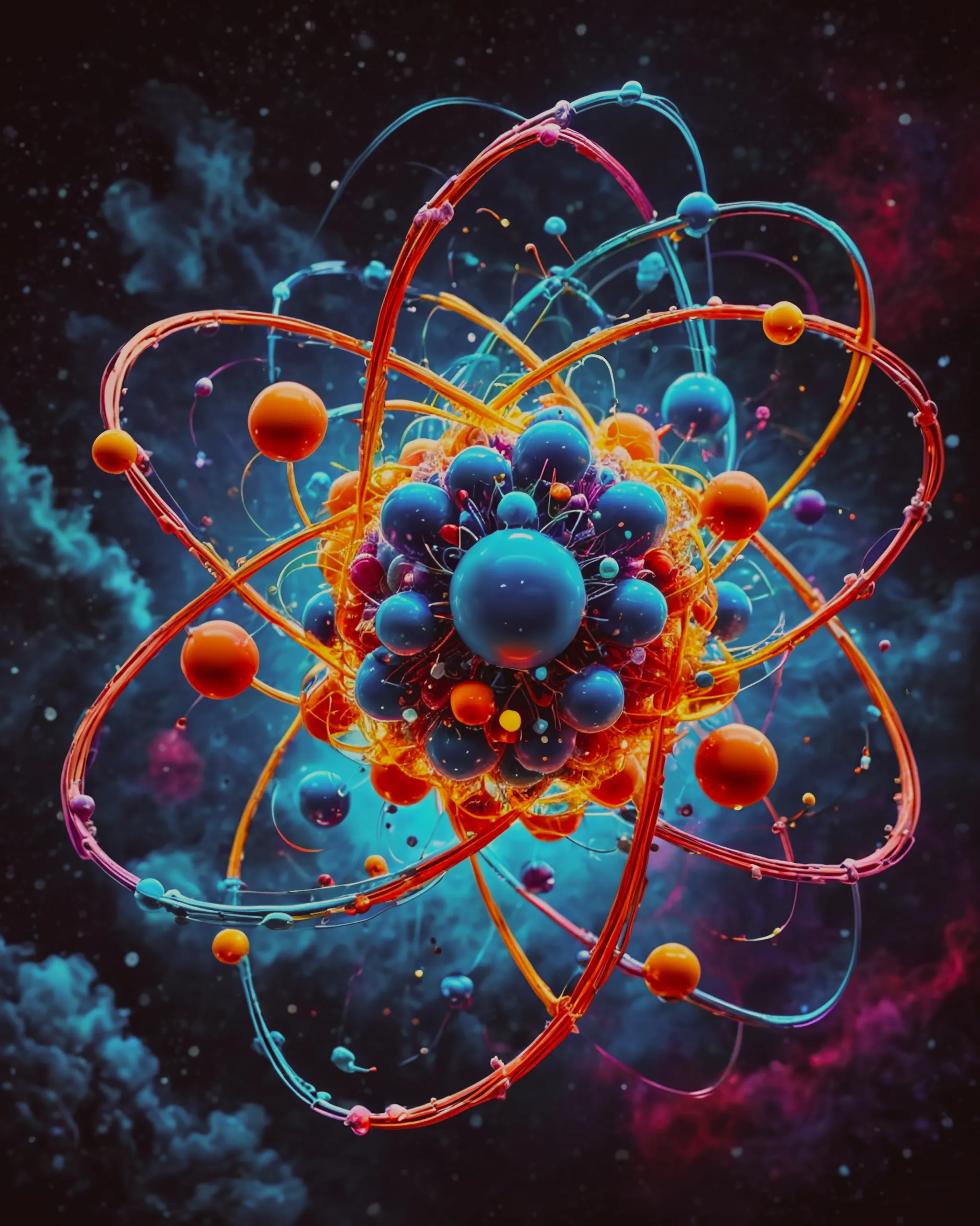 application atomic structure atom - Free AI Photo Generator - starryai