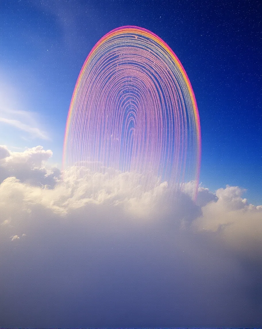 A series rainbows sky that look - Free AI Photo Generator - starryai