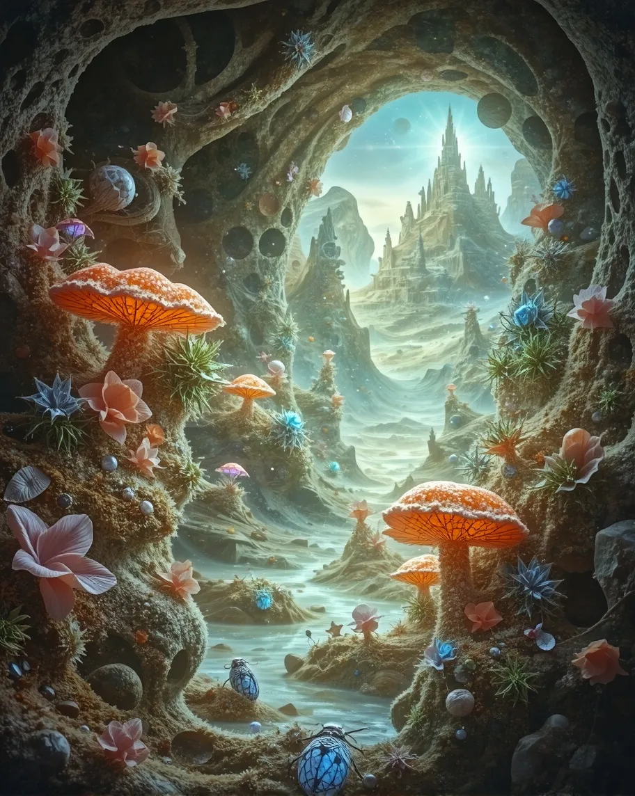 A surreal fantasy illustration - Free AI Photo Generator - starryai