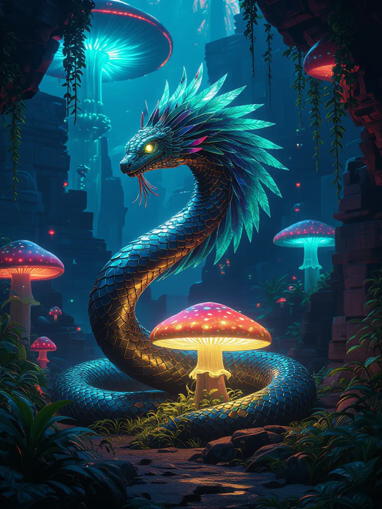 Ai Aztec Creatures Generate 8K image a majestic into - Free AI Photo Generator - starryai