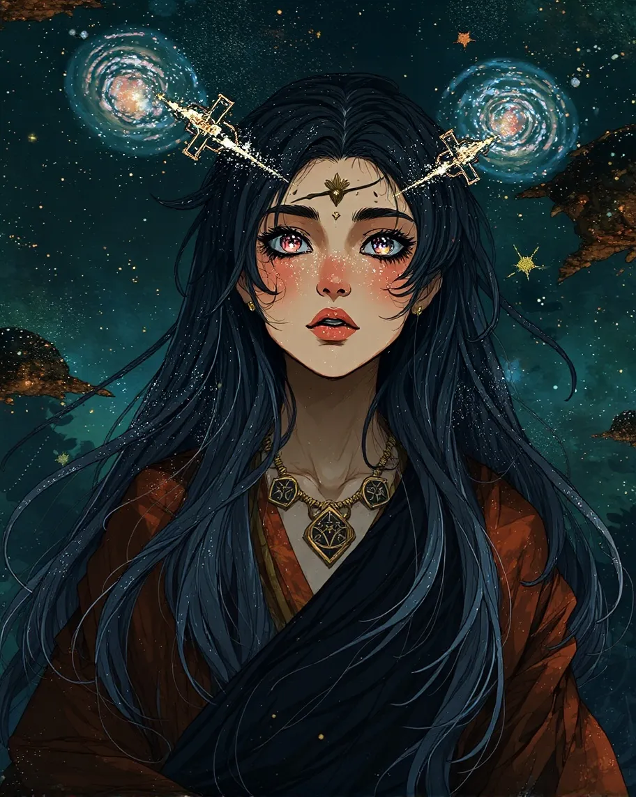 Celestial oracle a faint galaxy - Free AI Photo Generator - starryai