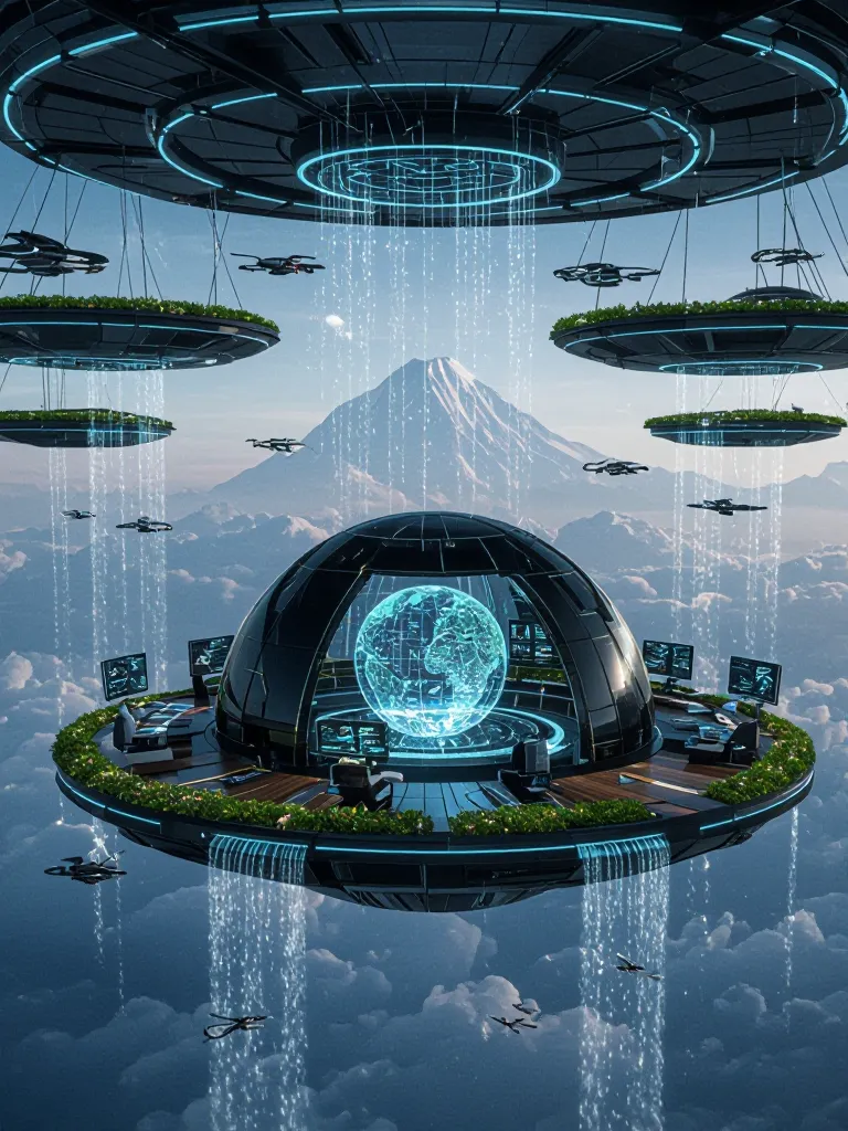 impossibly advanced floating like - Free AI Photo Generator - starryai